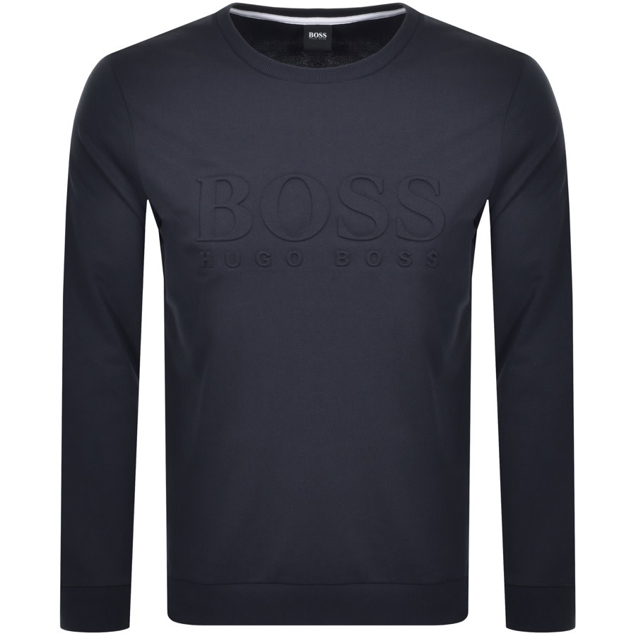 Alternative Image for ProductBOSS Bodywear Heritage Crew Neck Sweatshirt Navy1